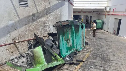 Imagen de cómo quedó la zona tras el incendio