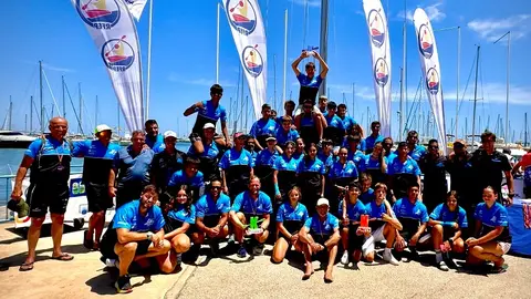 Imagen de los representantes de los Marlines en la Copa de España.