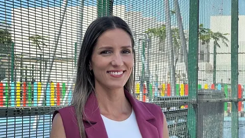 Sheila Guillén en el parque de Argana Alta