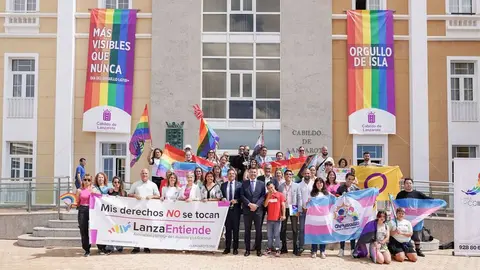 Imagen de la gente que participó este viernes en la iniciativa