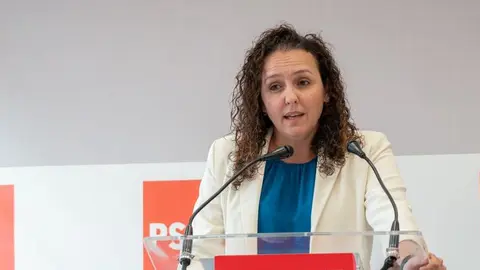 Begoña Hernández en la sede del PSOE de Lanzarote