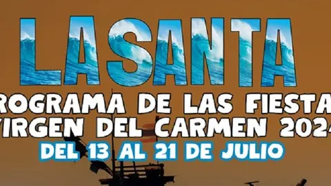 Cartel de las fiestas de La Santa.
