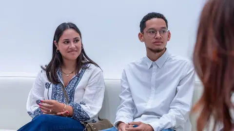 Imagen de los dos alumnos de Lanzarote que han obtenido la mejor nota en la prueba de acceso a la universidad.