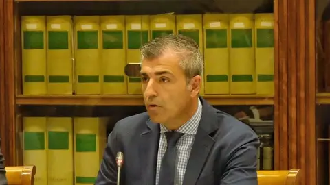 Manuel Domínguez en una comisión parlamentaria.