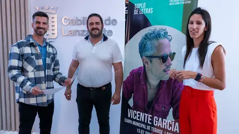 Presentación del concierto de Vicente García.
