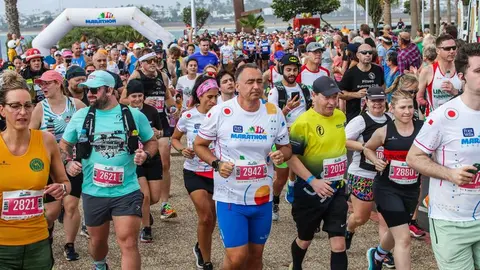 Imagen de la prueba en su multitudinaria salida