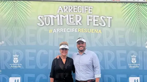 Eli Merino y Yonathan de León en el Arrecife Summer Fest.