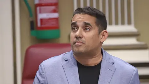 Yoné Caraballo en una intervención parlamentaria