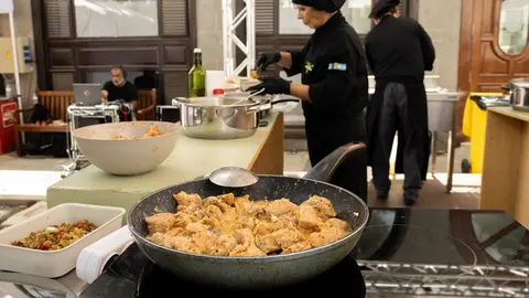 Imagen de la elaboración de algunas de las tapas.