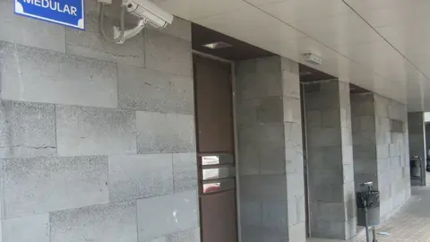 Entrada a los juzgados de Arrecife.
