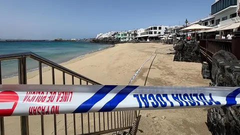 Imagen de la playa de Playa Blanca.