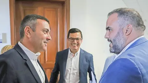 Visita del consejero al Cabildo de Lanzarote.