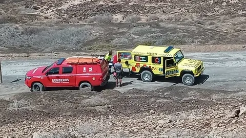 Actuación de rescate en La Graciosa.