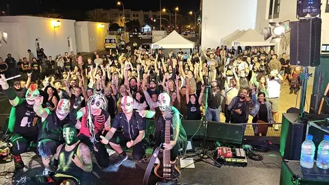 Actuación del festival de rock de San Ginés.