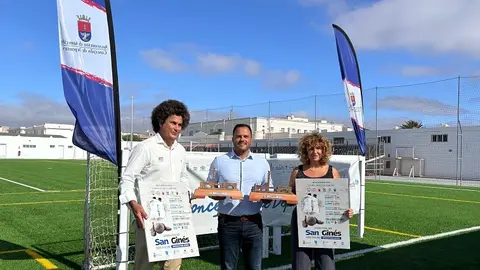 Presentación hoy del LV Torneo de Fútbol de San Ginés, organizado por el Ayuntamiento de Arrecife dentro de las fiestas patronales 