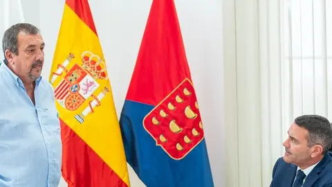 Oswaldo Betancort junto a Miguel Ángel Jiménez