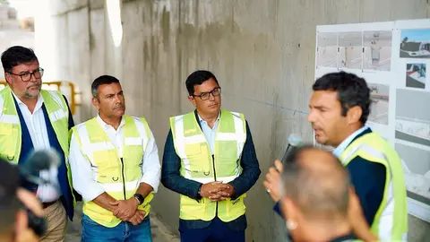 Visita a las obras de Playa Honda.