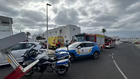 Imagen del operativo que se organizó para evitar el suicidio