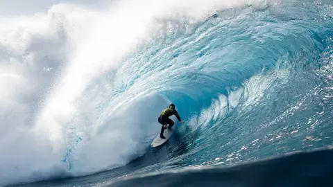 Una de las espectaculares imágenes que se captan durante la prueba