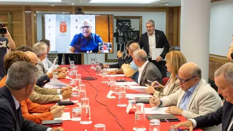 Imagen del encuentro de este lunes