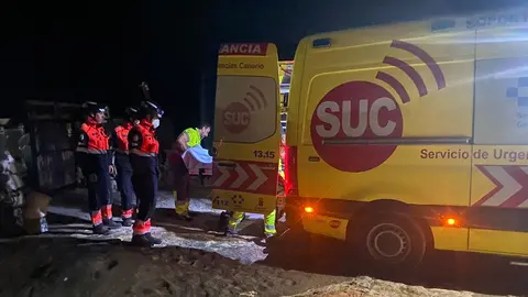 Traslado del anciano al Hospital.