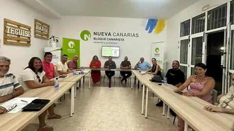 Imagen de la reunión de la Ejecutiva Insular de Nueva Canarias.