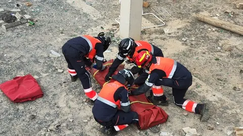 Rescate realizado por los bomberos del Consorcio de Seguridad y Emergencias.