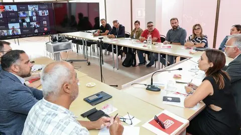 Imagen del encuentro de la Ejecutiva Regional de los socalistas canarios