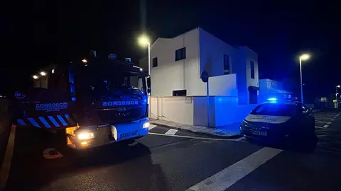 Imagen de la vivienda donde actuaron los bomberos.