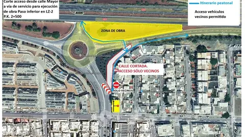 Imagen de los nuevos itinerarios.