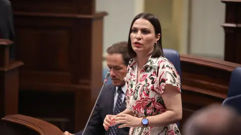 Migdalia Machín en el Parlamento autonómico