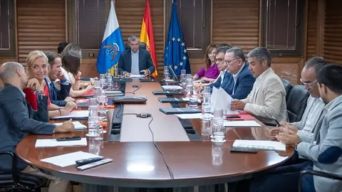 Imagen del encuentro del Consejo de Gobierno celebrado este lunes y presidido por Manuel Domínguez.