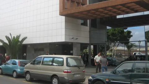 Imagen de archivo de la entrada de los juzgados de Arrecife.