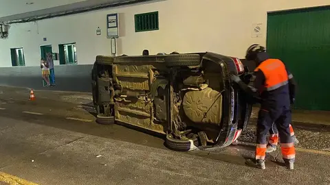 Imagen de cómo quedó el vehículo tras el siniestro