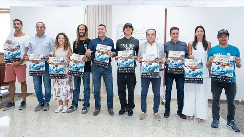 Imagen de la presentación de la prueba este lunes con el presidente del Cabildo avalando la puesta de largo de la misma.