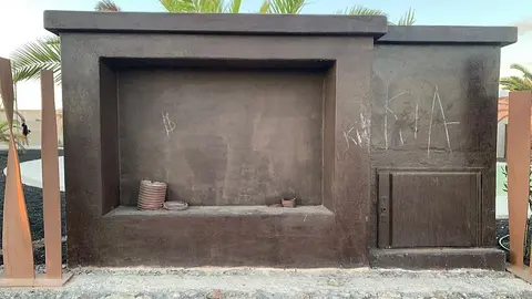 Estado de la cancha San Marcial de Rubicón.