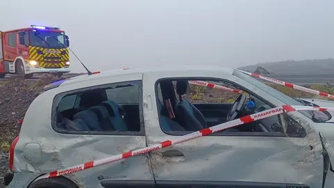 Vehículo accidentado.