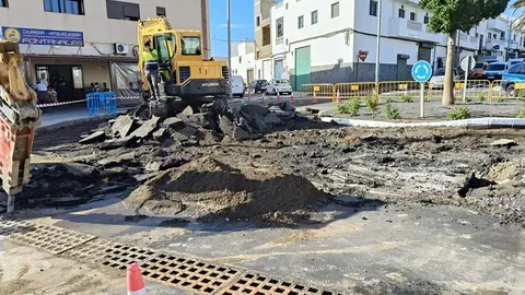 Imagen de los trabajos de mantenimiento.