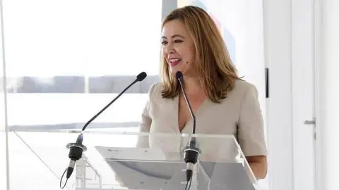 María Dolores Corujo en una intervención pública.