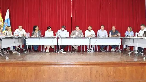 Imagen de un pleno en el Ayuntamiento de Yaiza.