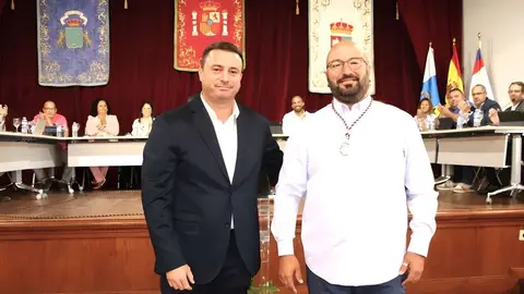 El alcalde Óscar Noda y César Rijo (1)