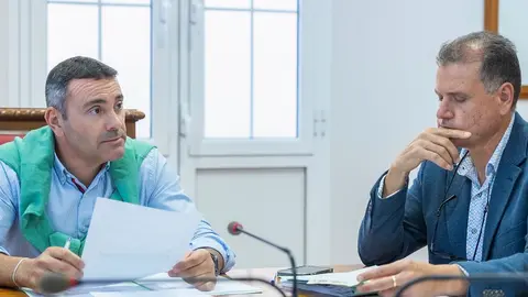 Oswaldo Betancort junto a Domingo Cejas.