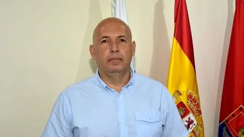 Carlos Alférez cuando tomó posesión como concejal en Arrecife