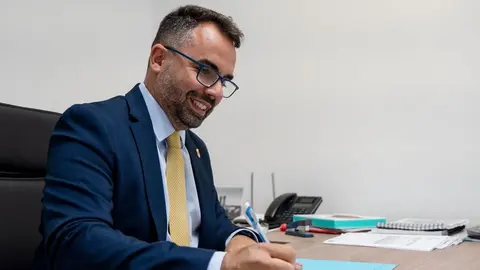 Echedey Eugenio en su despacho de la capital