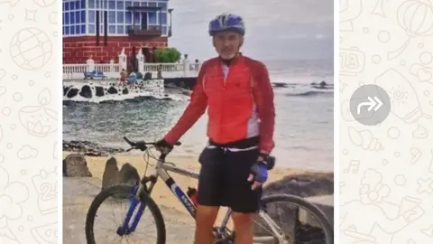 Este martes varias personas difundieron mensajes de búsqueda de un ciclista en varios grupos de Whatsapp.