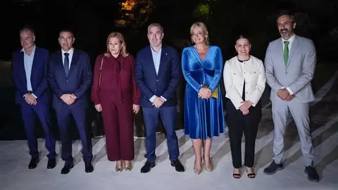 Imagen de las autoridades presentes en el acto celebrado en Los Jameos del Agua