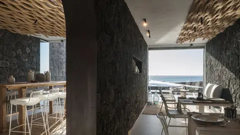 Interior del espectacular restaurante de Playa Blanca