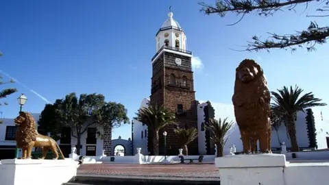 Imagen de la plaza de Los Leones donde se celebrarán las campanadas.
