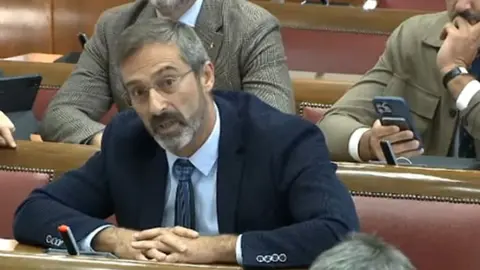 Pedro San Ginés en el Senado.