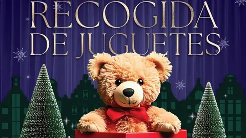 Cartel de recogida de juguetes de las juventudes del PP.